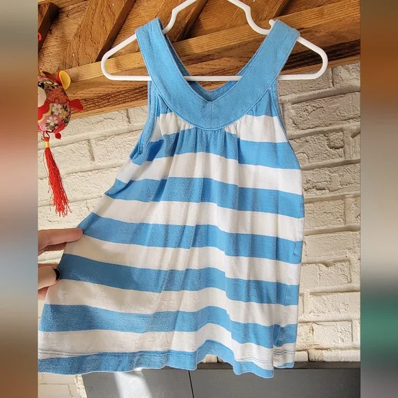 Old Navy Carters  Girls Summer Tank Tops Stripes 2 For 1 Size 6/7 - Picture 3 of 9